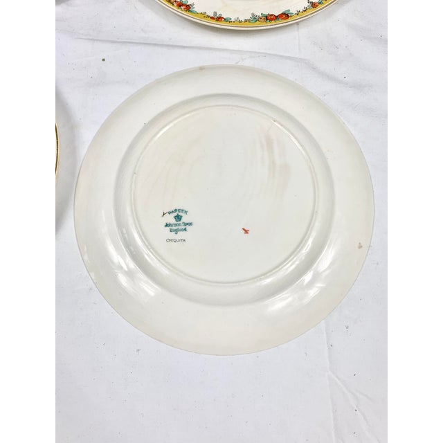 Vintage Johnson Brothers Dinner Plates-Set of 4 For Sale - Image 12 of 13