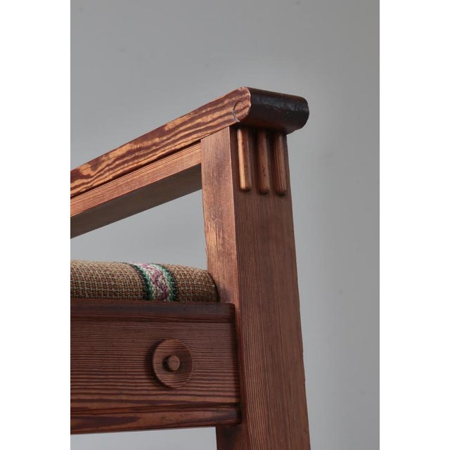 Art Nouveau Pinewood Artist´s Chair by Siegfried Wagner & Jens Peter Dahl-Jensen, Denmark, 1910s For Sale - Image 10 of 18