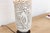 Contemporary Alabaster White Lattice Bloom Porcelain Lamp For Sale - Image 3 of 9
