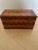 Handmade Antique Wooden Box With Geometric Herringbone Chevron Parquetry Inlay For Sale In Chicago - Image 6 of 12
