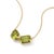 Peridot Multi-Cut Cluster Pendant Necklace, August Birthstone Necklace For Sale - Image 6 of 6