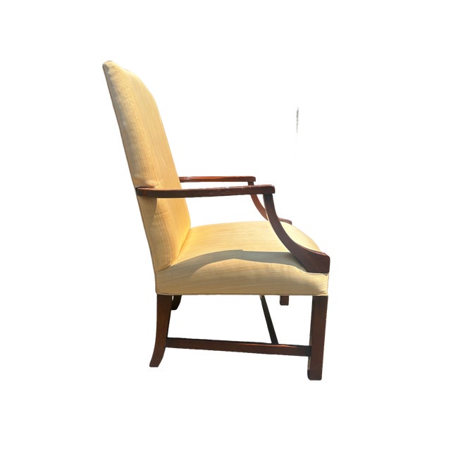 A beautiful lolling chair (Martha Washington form) by Southwood of Hickory, North Carolina — one of the South's premier...