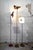 Set of three floor lamps with lacquered metal frames. Various heights. Manufacturer: Selenova 1970s 33x25x155 cm 33x25x185...