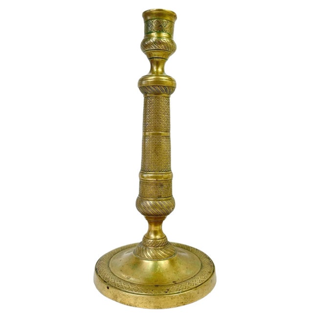 Bronze Early 19th Century French Bronze Empire Candlestick For Sale - Image 8 of 8