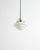 Mid-Century Finnish Glass & Chrome 1612 Pendant from Taito, Finland, 1940s For Sale - Image 3 of 6