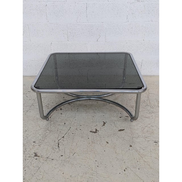 Locus Solus Coffee Table in Chromed Steel and Glass by Gae Aulenti for Poltronova, 1960s For Sale - Image 6 of 13