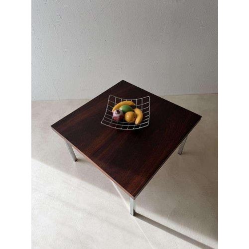 Vintage Coffee Table in Rosewood and Chrome, 1960s For Sale - Image 6 of 9