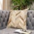Pasargad Home Safari Chevron L. Brown Cowhide Pillow For Sale - Image 4 of 5