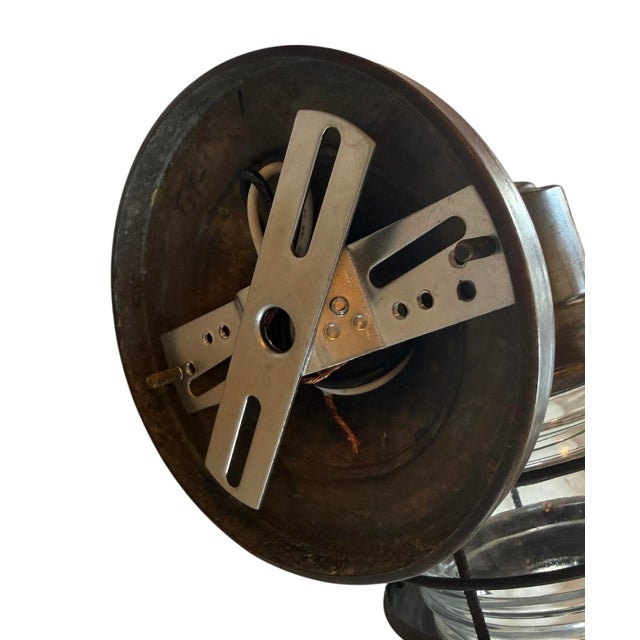 Antique Mixed Metal Outdoor Wall Sconce For Sale In Los Angeles - Image 6 of 6