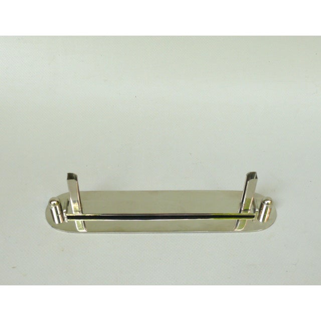 Art Deco French Picture Frame in Chrome-Plated Brass, 1920s For Sale - Image 9 of 18