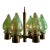 Mid 20th Century Danish Modern Brass and Glass Chandelier For Sale