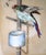 Cream Exceptioal Large Pietra Dura (Pietra Dure) Parrot on a Perch Trying to Catch a Fly - Italian, Vintage or Older. For Sale - Image 8 of 13