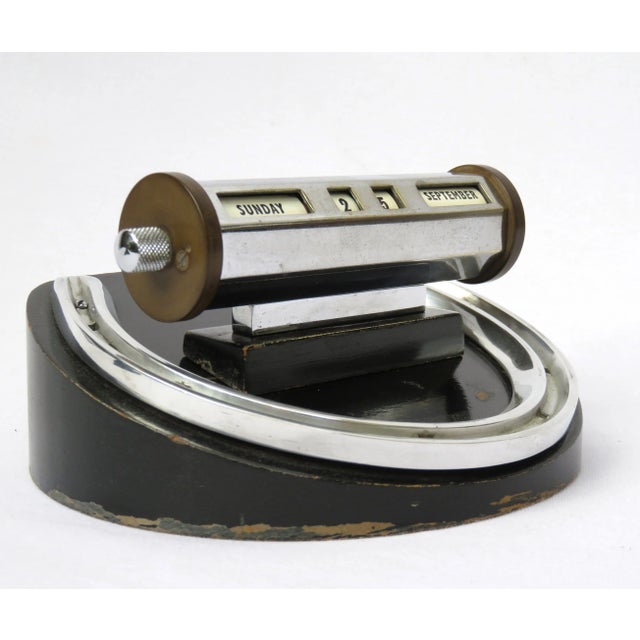 1940s Vintage English Art Deco Perpetual Calender For Sale - Image 5 of 10