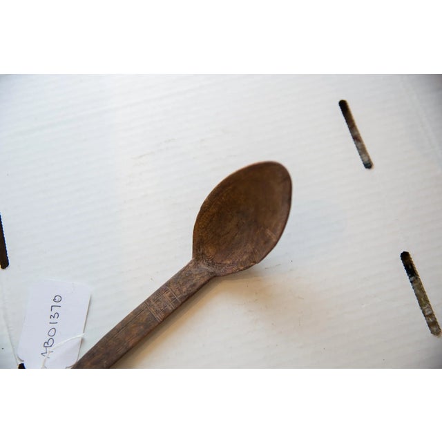 Vintage African Wooden Spoon For Sale - Image 9 of 10