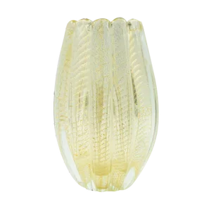 Italian Cordonato d'Oro Vase in Murano Glass from Barovier & Toso, 1950s