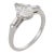 Mid Century Gia 0.88 Marquise Cut Diamond Platinum Engagement Ring, Size 5.5 For Sale