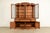 Thomasville French Regency Louis XVI Carved Walnut Lighted Breakfront Bookcase Cabinet For Sale In South Bend - Image 6 of 17