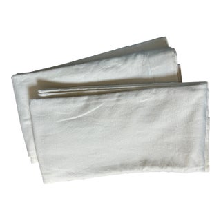 Set/Pair of Vintage French Linen Curtain Panels For Sale