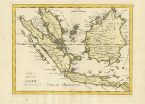 Antique Map of the Sunda Islands of Indonesia, 1756