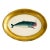 Original Handpainted Whale Painting in a Vintage Italian Oval Frame For Sale