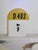 Beautiful vintage kilometer marker. France, 1990s. Authentic signage element. Composed of two glossy yellow and white...