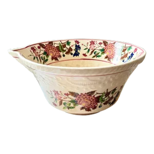 Antique Floral Japanese Mixing Bowl
