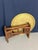 Antique Anglo-Indian Benares Brass Tray Table with Hand-Carved Folding Wooden Base, 1910 For Sale - Image 3 of 15