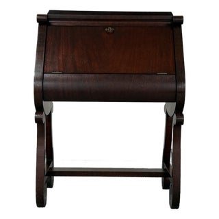 Antique Mahogany Writihg Desk With Lots of Patina For Sale