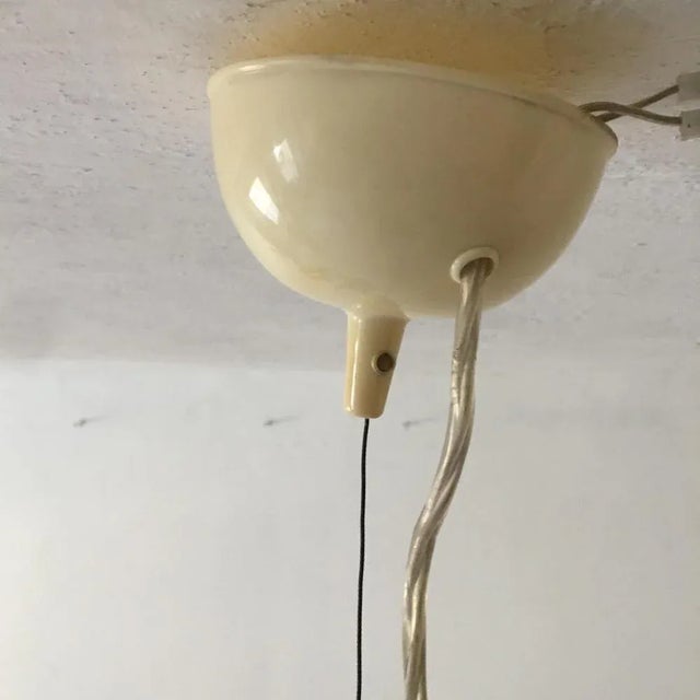 Black Large Italian Hanging Lamps from Leucos, 1970s For Sale - Image 8 of 11