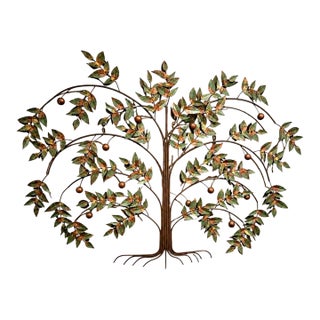Vintage Curtis Jeré/Artisan House 1977 “Tree of Life Metal” Wall Sculpture MCM Brutalist For Sale