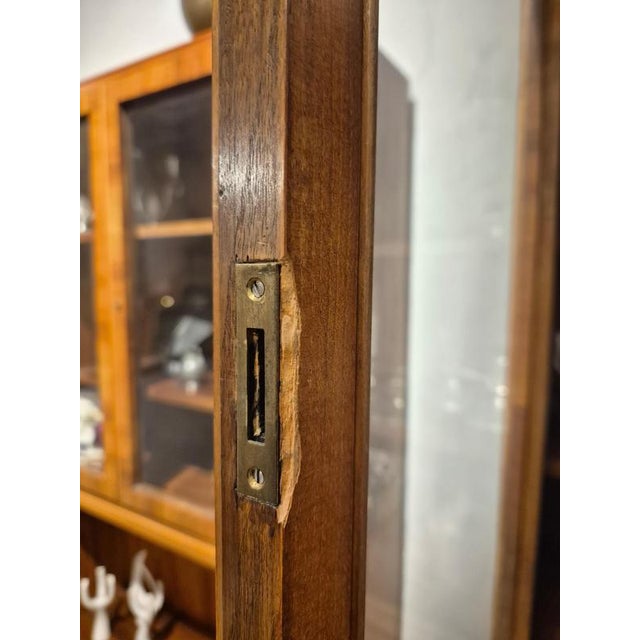 Vintage German Bookcases in Walnut from Brumax, 1930s, Set of 2 For Sale - Image 14 of 16