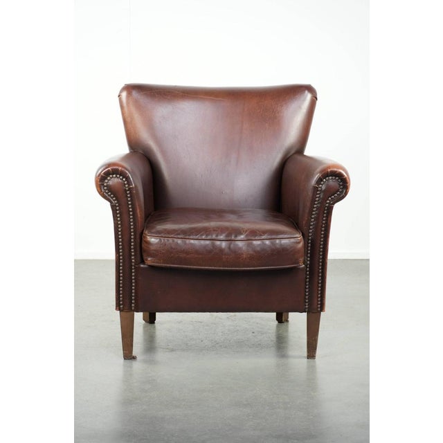 Club Chair in Sheepskin Leather For Sale - Image 18 of 18