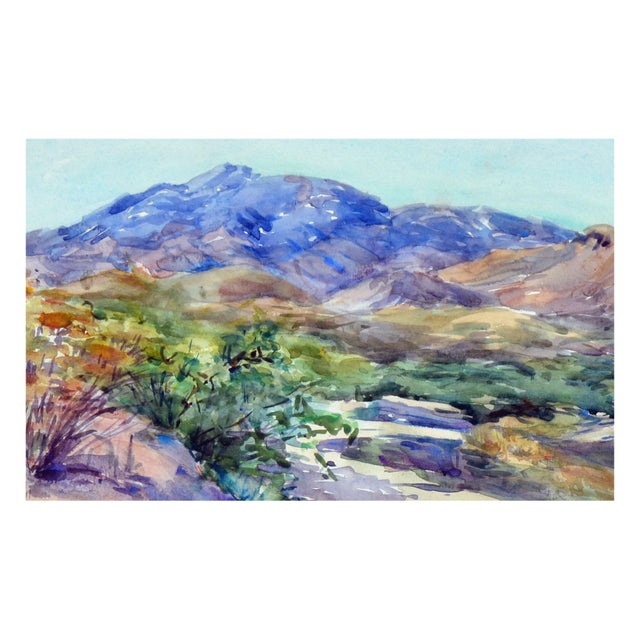 Vibrant Mountain Road Landscape by Eva Ellen Dean For Sale - Image 4 of 5