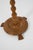 Wood Scandinavian Pedestal Stand in Oak with Turned Column, 1950s For Sale - Image 7 of 9