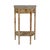 Tan Wendell 17.5 in. W Demilune Wood Console Table with Lower Open Shelf, Light Burl For Sale - Image 8 of 8