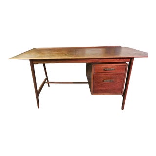 1960s Mid Century Modern Teak Desk For Sale