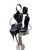 Modern Vintage Raymond Karpuska Sculpture Modernist Figural Post-Modern Seated Lovers For Sale - Image 3 of 18