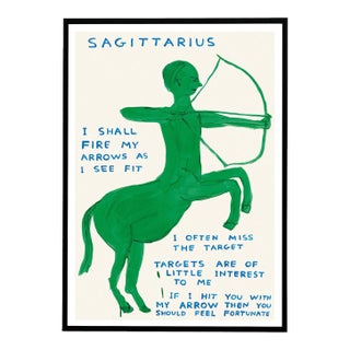 David Shrigley Sagittarius Signs of the Zodiac Lithograph Poster (Individual), 2021 For Sale