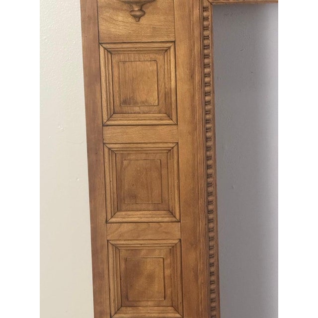 Antique Continental Architectural Wood Fireplace Mantel, 19th Century For Sale - Image 10 of 15