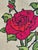 Mid 20th Century Mid-Century Red Rose Framed Needlepoint For Sale - Image 5 of 10