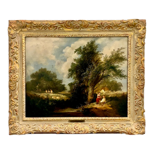 A 19th-Century English Country Scene by Edward Charles Williams (1807–1881)