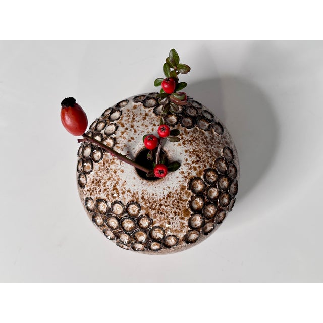 Sculptural Studio Ceramic Art Vase by Kaj Henning Jensen for KH Keramik Stensved, Denmark, 1960s For Sale - Image 6 of 13