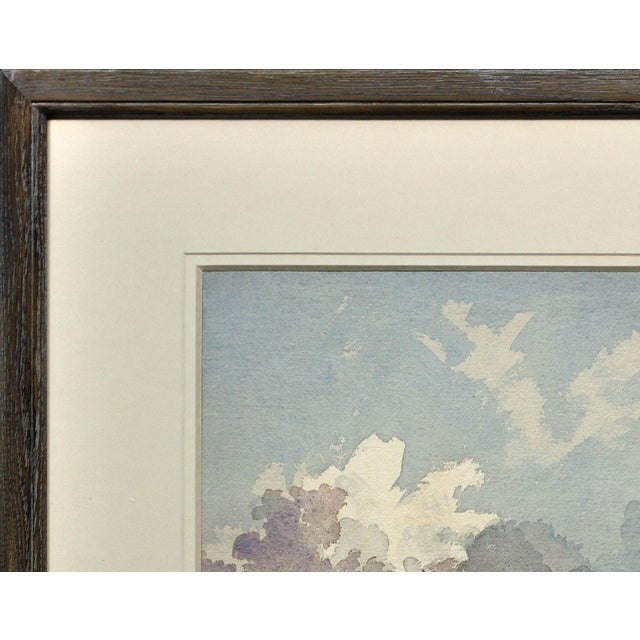 1970s Rowland Hilder, The First Winter Snow on a Kentish Farm, 1970s, Watercolour For Sale - Image 5 of 18