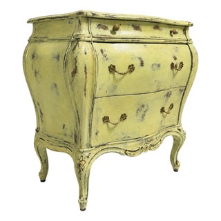 Sage Green French Provincial Petite Chest of Drawers For Sale