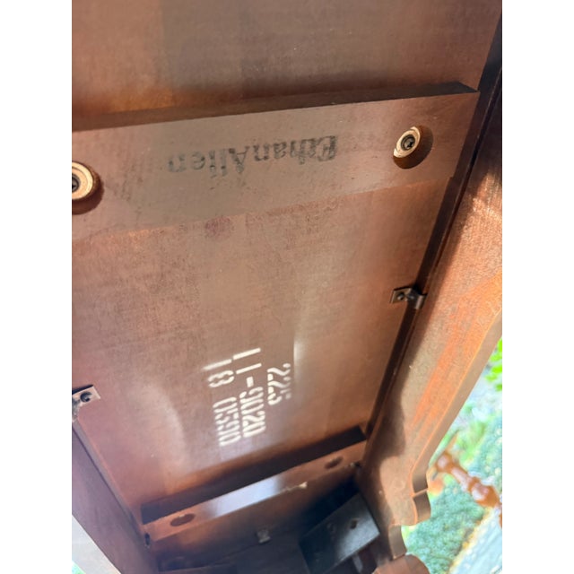 Brown Vintage Ethan Allen Georgian Court Cherry Console Table For Sale - Image 8 of 8