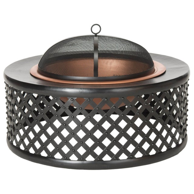 Catherine Fire Pit in Copper & Black For Sale - Image 4 of 4