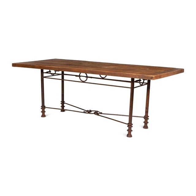 Vintage Western Style Occasional Console Dining Table | Chairish
