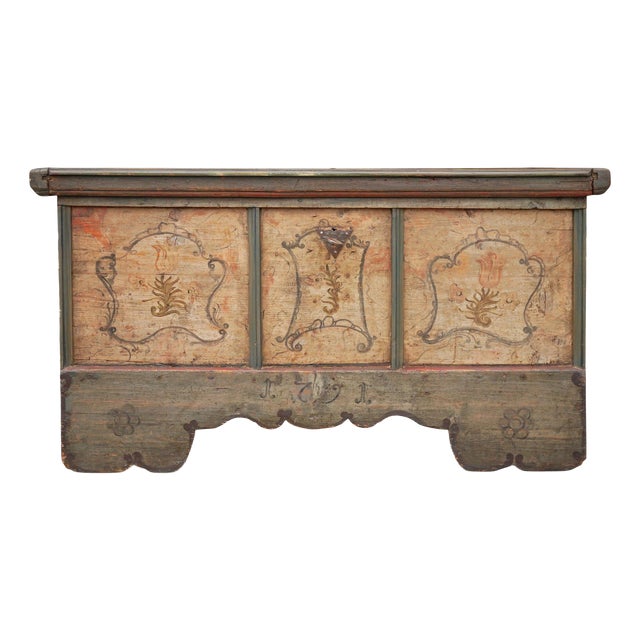 Tyrolean Painted Chest, 1791 For Sale