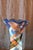 Large Free-Form Art Glass Vase by Gyula Budveszel, Hungary, 1990s For Sale - Image 4 of 7