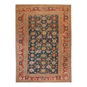 Decorative and Delightful of Perfect Combination Color Antique Persian Sultanabad Rug